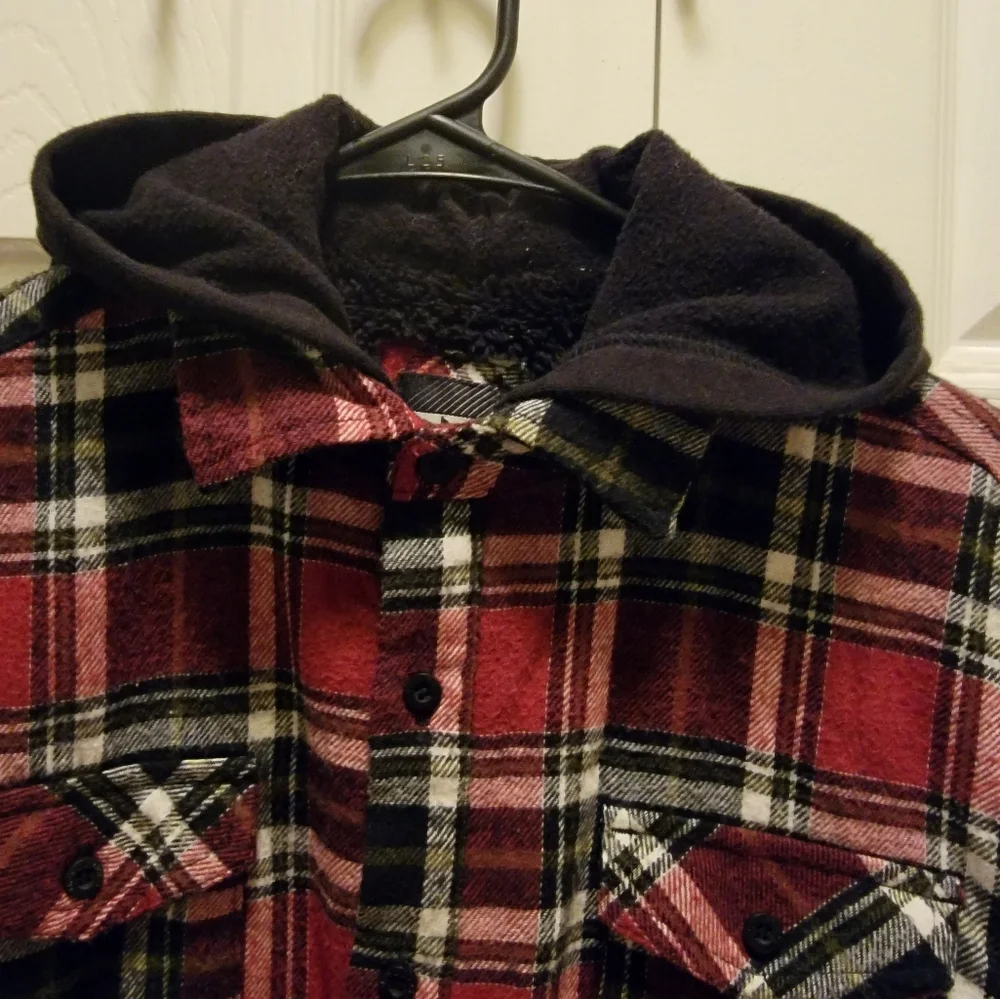 Micros Flannel‎ Hood Jacket Girls XL